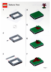Bruksanvisning Lego set 6291437-1 Architecture Sakura Träd