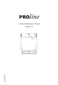 Handleiding Proline IDW 12P-U Vaatwasser