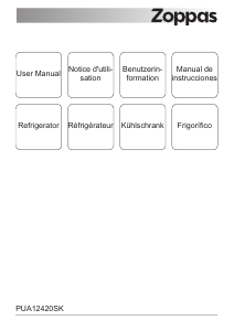 Handleiding Zoppas PUA12420SK Koelkast