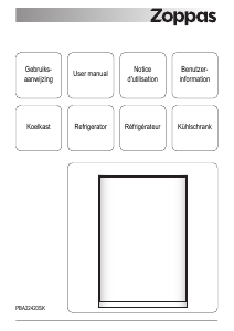 Manual Zoppas PBA22420SK Refrigerator