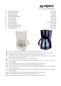 Manual Alpina SF-2806 Coffee Machine