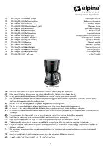 Bedienungsanleitung Alpina SF-2808 Kaffeemaschine