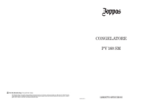 Manuale Zoppas PV160SM Congelatore
