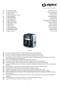 Manual Alpina SF-2819 Coffee Machine