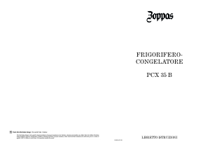 Manuale Zoppas PCX35 Frigorifero-congelatore