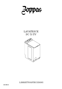 Manuale Zoppas PC73TV Lavatrice