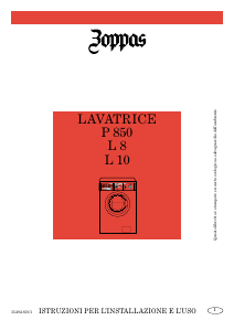 Manuale Zoppas P850 Lavatrice