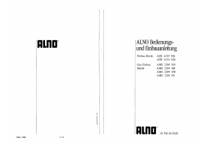 Bedienungsanleitung ALNO AHE 4119 NW Herd