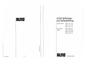 Bedienungsanleitung ALNO AHE 4129 UW Herd