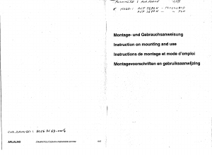 Bruksanvisning ALNO AEF 3680 X Köksfläkt