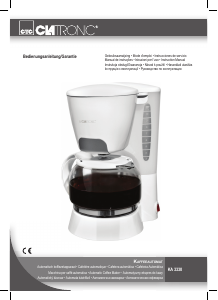 Manual Clatronic KA 3330 Coffee Machine