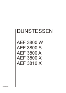 Handleiding ALNO AEF 3800 X Afzuigkap