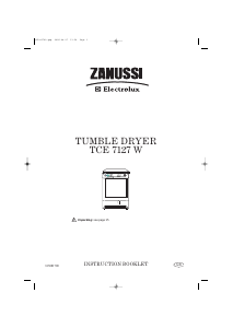 Handleiding Zanussi-Electrolux TCE7127W Wasdroger
