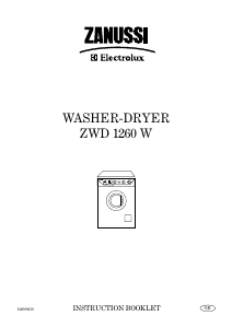 Manual Zanussi-Electrolux ZWD1260W Washer-Dryer