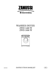 Bruksanvisning Zanussi-Electrolux ZWD1480W Kombinerad tvätt-tork