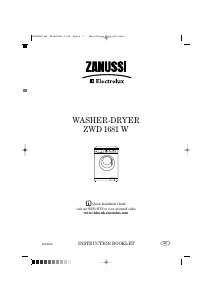 Bruksanvisning Zanussi-Electrolux ZWD1681W Kombinerad tvätt-tork