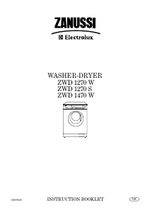 Bruksanvisning Zanussi-Electrolux ZWD1270S Kombinerad tvätt-tork