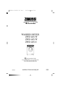 Bruksanvisning Zanussi-Electrolux ZWD1271W Kombinerad tvätt-tork