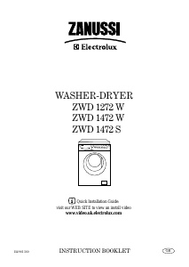 Bruksanvisning Zanussi-Electrolux ZWD1472S Kombinerad tvätt-tork