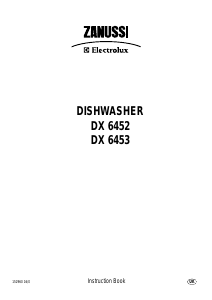 Handleiding Zanussi-Electrolux DX6452 Vaatwasser