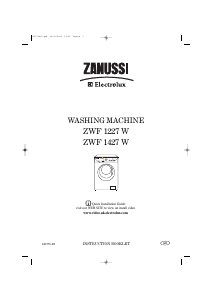 Handleiding Zanussi-Electrolux ZWF 1227 W Wasmachine