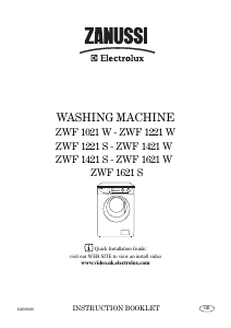 Handleiding Zanussi-Electrolux ZWF 1621 S Wasmachine