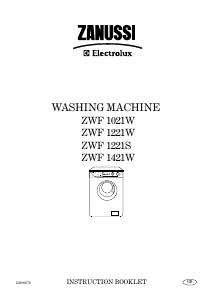 Handleiding Zanussi-Electrolux ZWF 1221 S Wasmachine