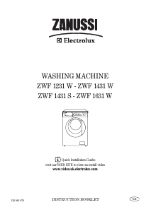 Handleiding Zanussi-Electrolux ZWF 1431 W Wasmachine