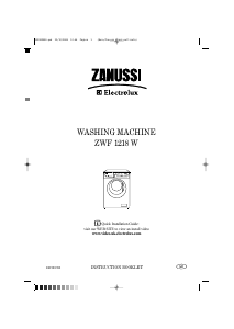 Handleiding Zanussi-Electrolux ZWF 1218 W Wasmachine