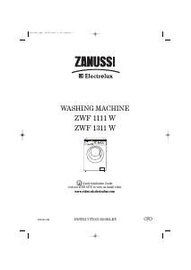 Handleiding Zanussi-Electrolux ZWF 1111 W Wasmachine