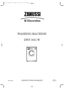 Handleiding Zanussi-Electrolux ZWF 1011 W Wasmachine