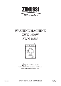 Handleiding Zanussi-Electrolux ZWN 1620 S Wasmachine