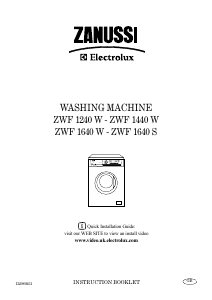 Handleiding Zanussi-Electrolux ZWF 1240 W Wasmachine