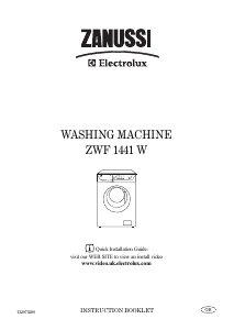 Handleiding Zanussi-Electrolux ZWF 1441 W Wasmachine