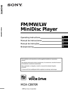 Manual Sony MDX-C8970R Auto-rádio