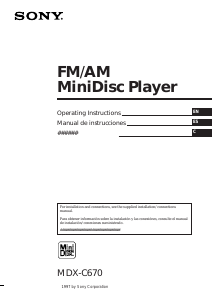 Handleiding Sony MDX-C670 Autoradio