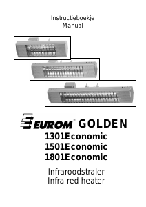 Bruksanvisning Eurom Golden 1301 Economic Terrassvärmare