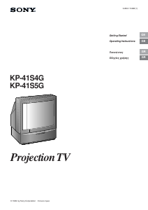 Εγχειρίδιο Sony KP-41S5G Τηλεόραση