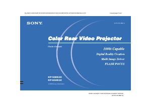 Mode d’emploi Sony KP-53HS10 Téléviseur