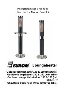 Bruksanvisning Eurom Outdoor Lounge 140 Terrassvärmare