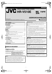 Handleiding JVC HR-V510E Videorecorder