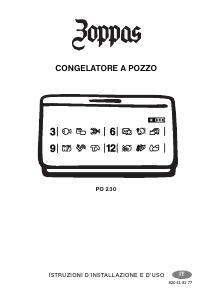 Manuale Zoppas PO230 Congelatore