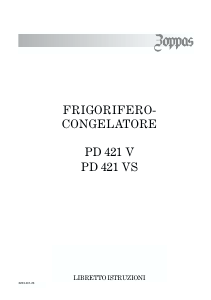 Manuale Zoppas PD421VS Frigorifero-congelatore