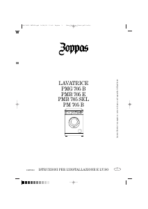 Manuale Zoppas PMG705B Lavatrice