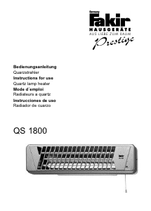 Handleiding Fakir QS 1800 Kachel