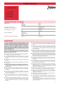 Manuale Zoppas POX65E Lavatrice