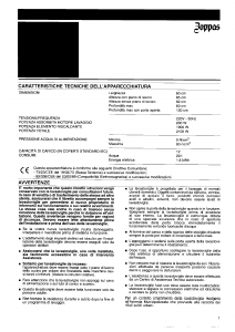 Manuale Zoppas PSR610 Lavatrice
