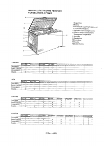 Manuale Zoppas PO210 Congelatore