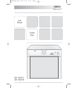 Manual Zanussi-Electrolux ZDC46130W Dryer