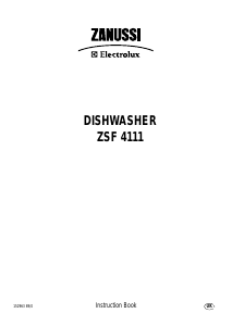 Handleiding Zanussi-Electrolux ZSF4111 Vaatwasser